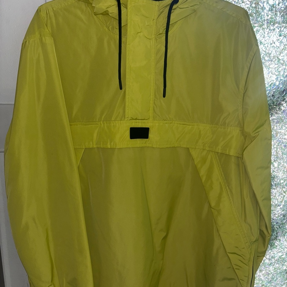 Zara Men's Vibrant Yellow Windbreaker